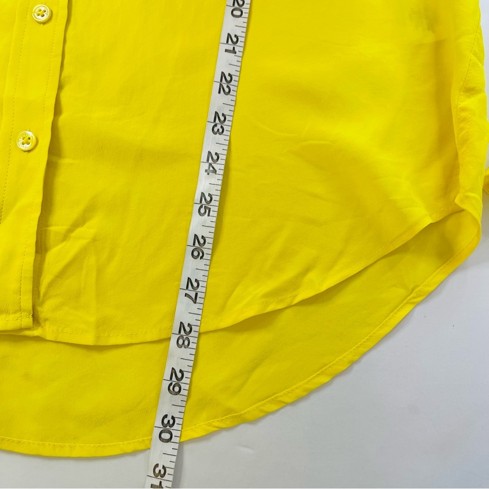 Equipment Yellow Long Sleeve Button-Up Blouse - Picture 9 of 11